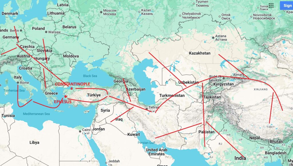 Ephesus Trading Routes